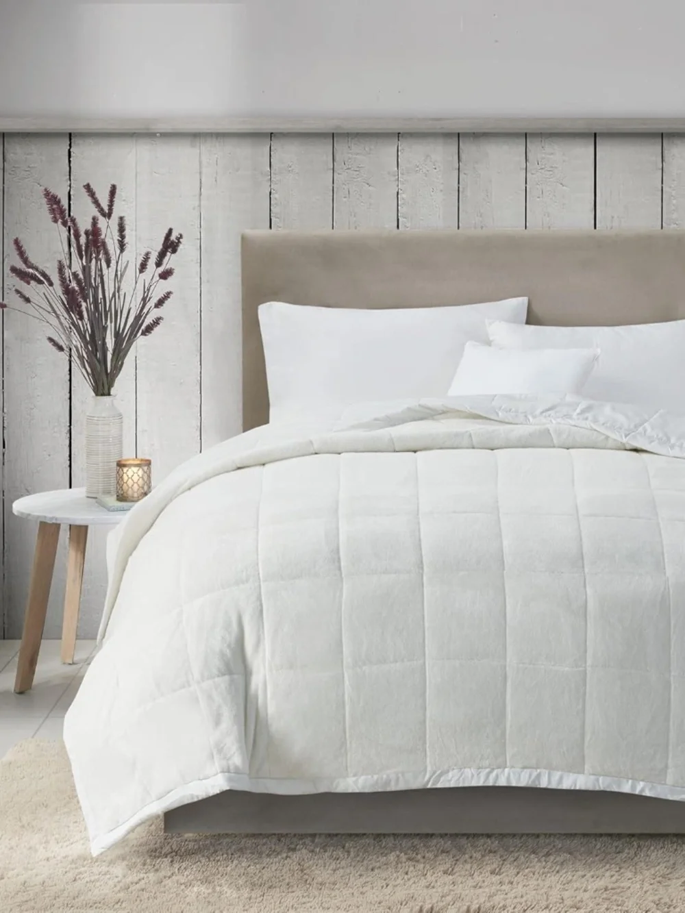 Madison Park Twin Cozy Blanket HeiQ Smart Temperature Plush to Micro086569221742
